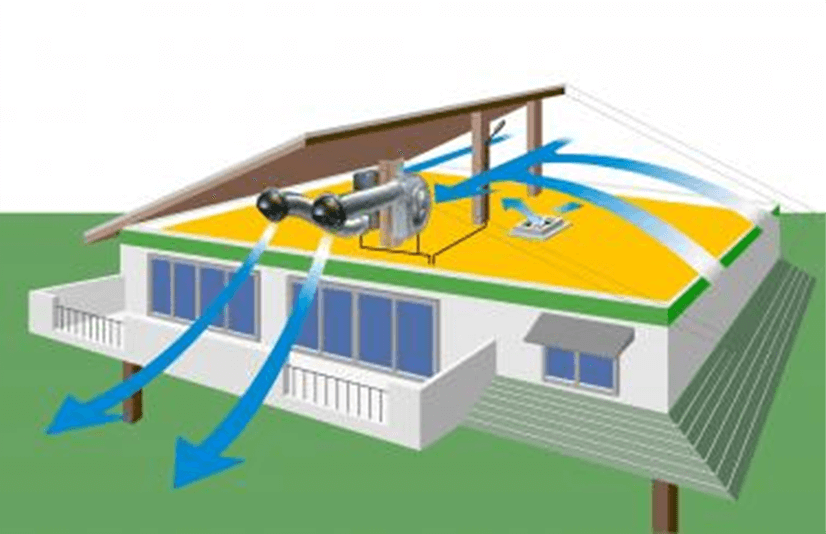 小屋裏換気システム取り付け方法｜住ケン岐阜