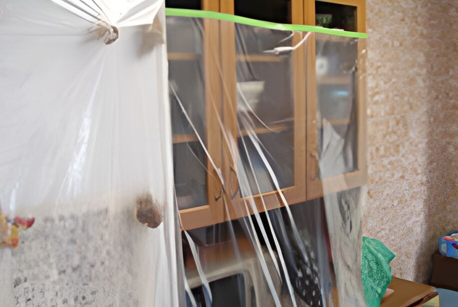 食器などにホコリが付かないように養生します。(2)｜住ケン岐阜