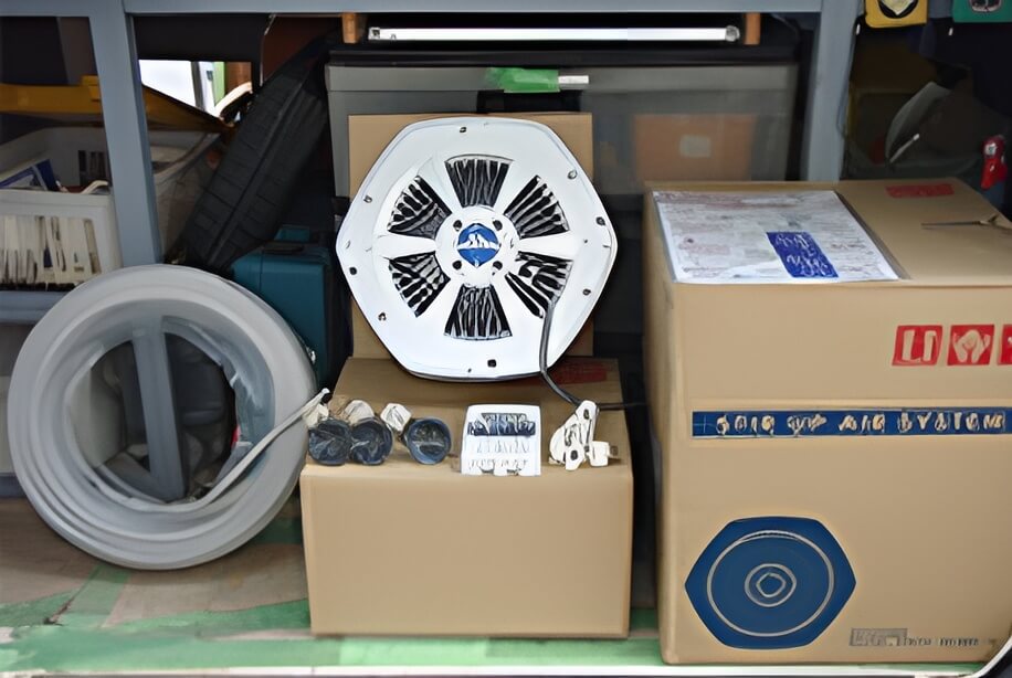 床下用換気扇と配線材料の確認・積込み｜住ケン岐阜